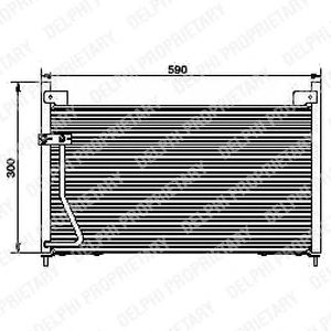 Радиатор кондиционера DELPHI TSP0225429
