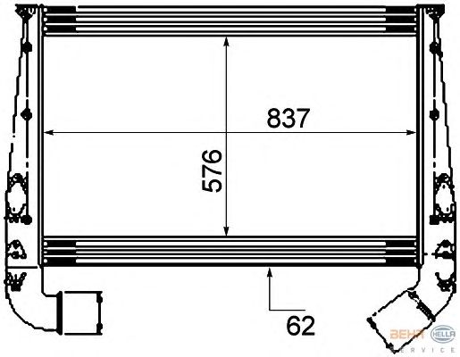 Интеркулер HELLA 8ML 376 777-061