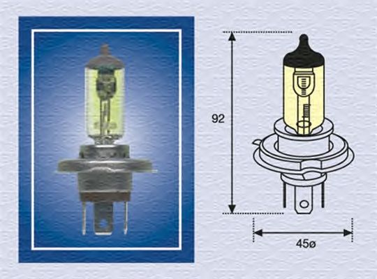 Лампа накаливания MAGNETI MARELLI 002575100000 (фара дальнего света, основная фара)