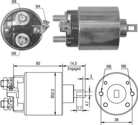 Втягивающее реле MAGNETI MARELLI 940113050022