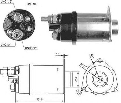 Втягивающее реле MAGNETI MARELLI 940113050035