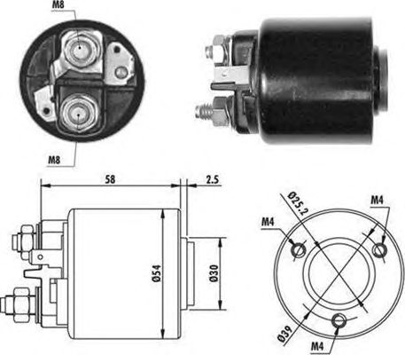 Втягивающее реле MAGNETI MARELLI 940113050060