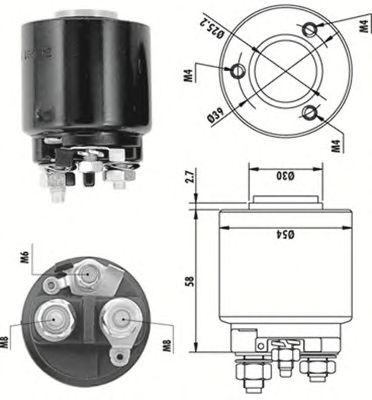 Втягивающее реле MAGNETI MARELLI 940113050140