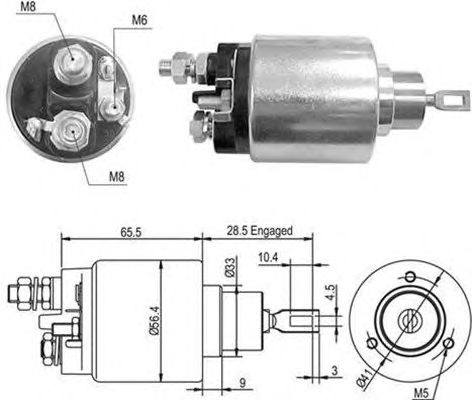 Втягивающее реле MAGNETI MARELLI 940113050429