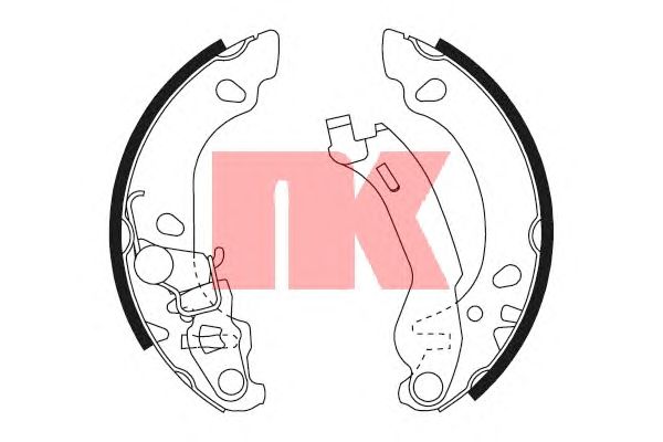 Тормозные колодки NK 2723696