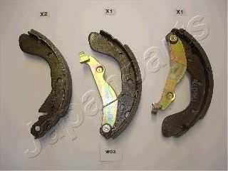 Тормозные колодки JAPANPARTS GF-W03AF