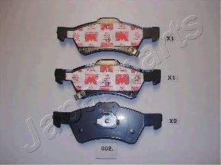 Тормозные колодки JAPANPARTS PA-002AF