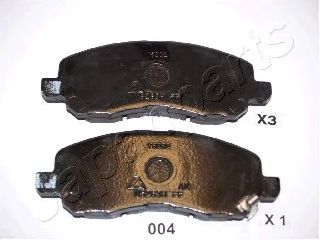 Тормозные колодки JAPANPARTS PA-004AF