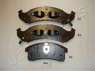 Тормозные колодки JAPANPARTS PA-098AF