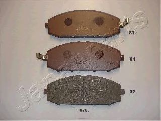 Гальмівні колодки JAPANPARTS PA-178AF