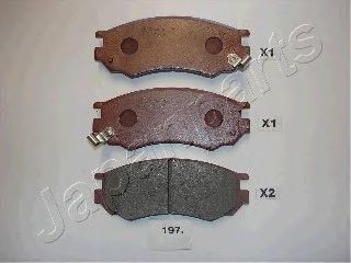Тормозные колодки JAPANPARTS PA-197AF