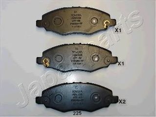 Тормозные колодки JAPANPARTS PA-225AF