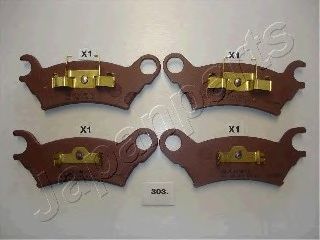 Тормозные колодки JAPANPARTS PA-303AF