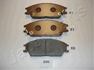 Тормозные колодки JAPANPARTS PA-339AF