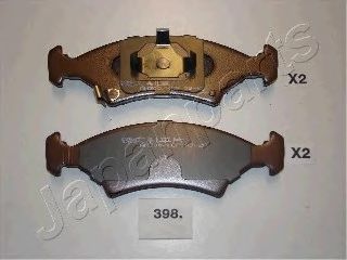 Тормозные колодки JAPANPARTS PA-398AF