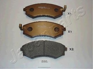 Тормозные колодки JAPANPARTS PA-590AF