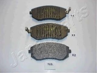 Тормозные колодки JAPANPARTS PA-706AF