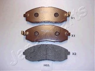 Тормозные колодки JAPANPARTS PA-H02AF