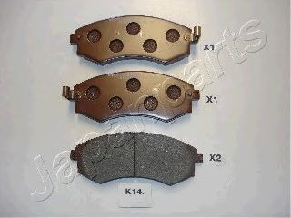 Тормозные колодки JAPANPARTS PA-K14AF