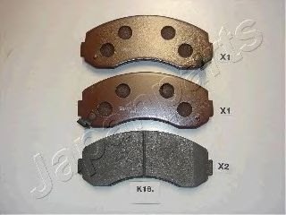 Тормозные колодки JAPANPARTS PA-K18AF