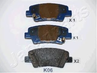 Тормозные колодки JAPANPARTS PP-K06AF