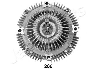 Вязкостная муфта вентилятора охлаждения JAPANPARTS VC-206