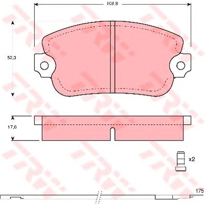 Гальмівні колодки TRW GDB154