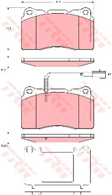 Тормозные колодки TRW GDB1645