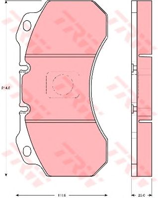 Тормозные колодки TRW GDB5071