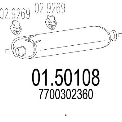 Резонатор MTS 01.50108