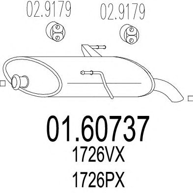 Глушитель MTS 01.60737