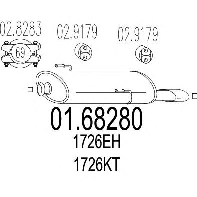 Глушитель MTS 01.68280