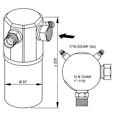 Осушувач кондиціонера NRF 33175