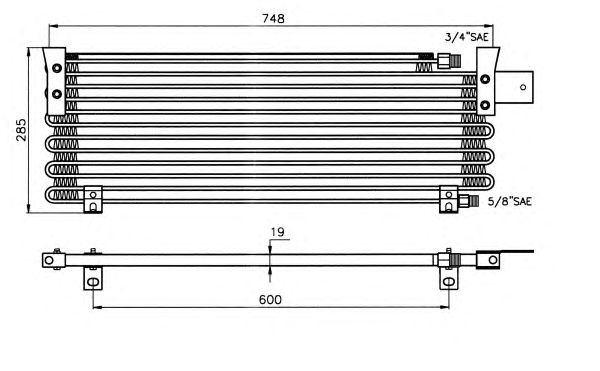 Радиатор кондиционера NRF 35001