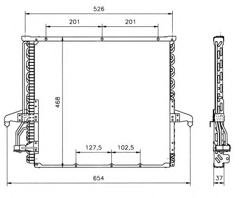 Радіатор кондиціонера NRF 35006