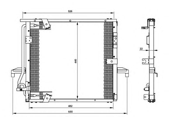 Радиатор кондиционера NRF 35133