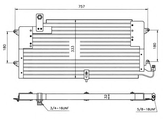 Радіатор кондиціонера NRF 35204