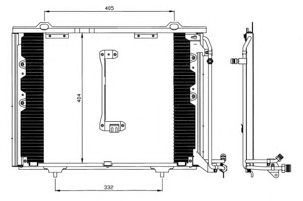 Радиатор кондиционера NRF 35214