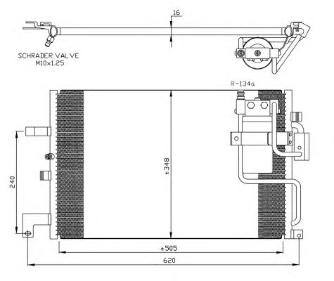 Радіатор кондиціонера NRF 35299