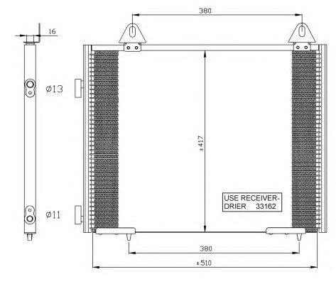 Радиатор кондиционера NRF 35351