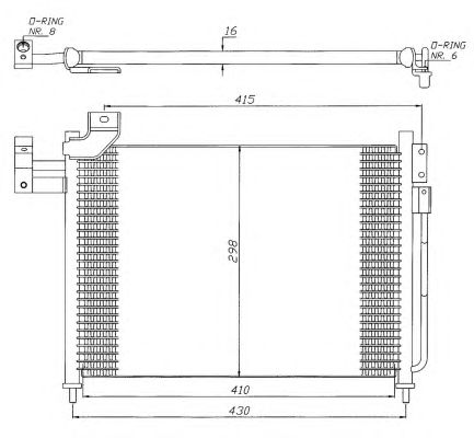Радиатор кондиционера NRF 35388