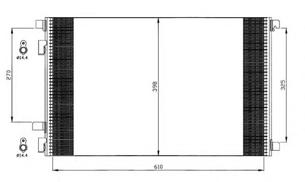 Радиатор кондиционера NRF 35449