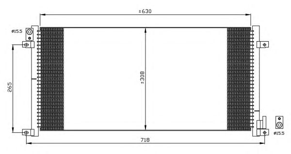 Радиатор кондиционера NRF 35491