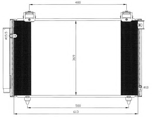 Радиатор кондиционера NRF 35593