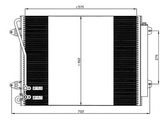 Радиатор кондиционера NRF 35613