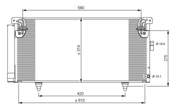 Радиатор кондиционера NRF 35868