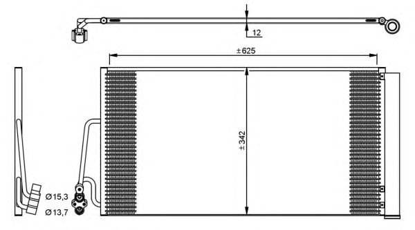 Радиатор кондиционера NRF 35898