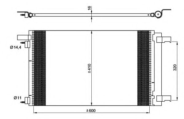Радиатор кондиционера NRF 35948