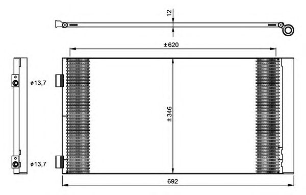 Радиатор кондиционера NRF 35961