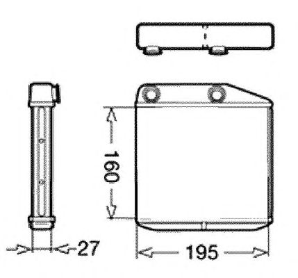 Радиатор отопителя NRF 54213